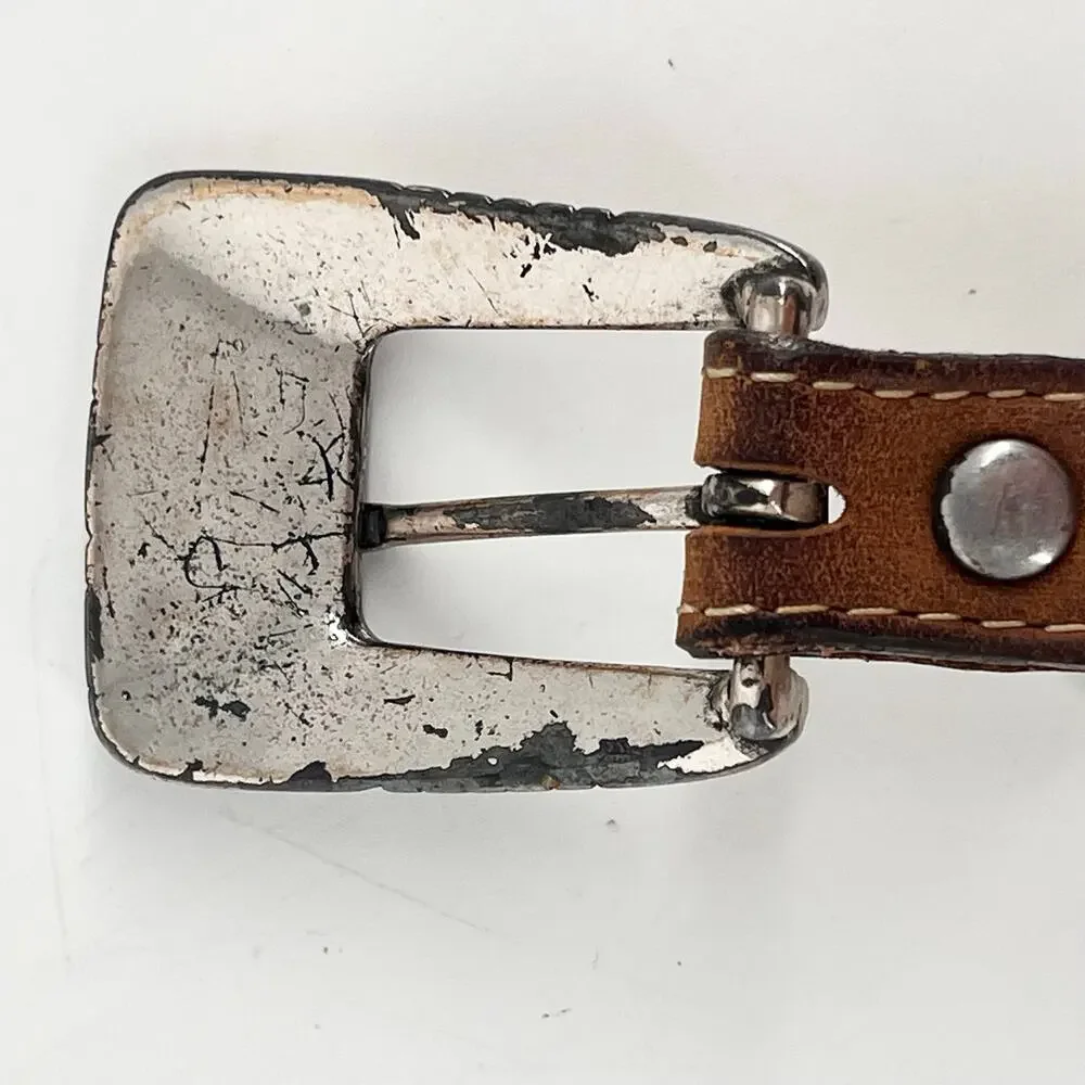 Tony Lama Vintage Tan Leather Western Belt Size 40
